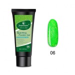 PolyGel UV /LED pentru unghii false FSM Sparkling Powder Gel 30 ML 06 Verde cu Reflexii PolyGel UV /LED pentru unghii false FSM Sparkling Powder Gel 30 ML 06 Verde cu Reflexii